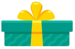 green box art Santa ride art